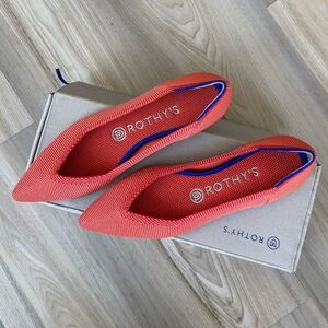 Rothy's Persimmon Orange
The Pointed Flat Size 7